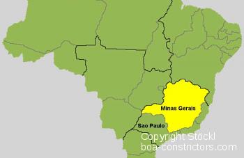 Brasilien Karte Minas Gerais
